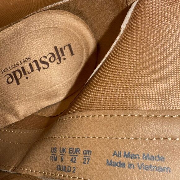 Life Stride Guild 2 Bone Cream Ankle Boots  Kitten Heel Women’s Size 11 M - Picture 7 of 9